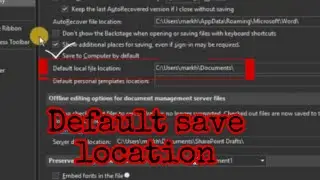 How to Change Microsoft Office’s Default Save Location on Windows 10