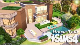 The Sims 4 - Modern Hollywood Mansion (House Tour)