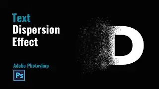 text dispersion effect in photoshop