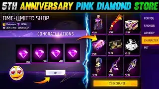 HOW TO GET PINK DIAMOND STORE EVENT FREE REWARDS | PINK DIAMOND STORE FREE FIRE |FREE FIRE NEW EVENT