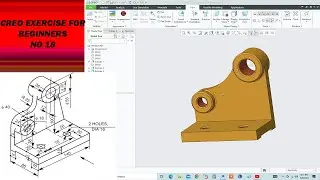 "Creo Part modeling" Tutorial for Beginner No 18||Cad Exercise|Cad Tutorial||#cadcamwithisrar