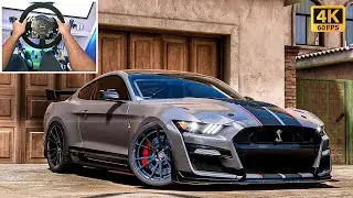 1000HP Shelby GT500 - Forza Horizon 5 | Steering Wheel Gameplay