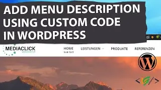 How to Add Menu Description using Custom Code in WordPress If Your Current Theme Does Not Support It