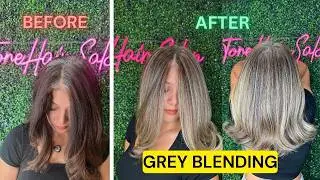 Grey Blending Natural Grey Hair - Blending Grey Roots