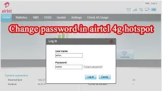 How to change password in airtel 4g hotspot portable wifi router