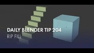 Daily Blender Tip 204 - Rip Fill