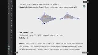 Video 6.2: Basic Triangle Congruence Theorems