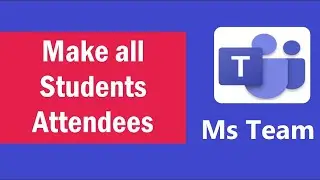 How to make everyone attendees in Microsoft Teams | How to make yourself a presenter in Teams