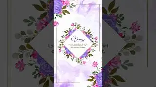 Latest Wedding Invitation Full Screen Template 