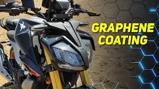 GRAPHENE COATING ON MY APACHE RTR 310 | Lokesh Pimple