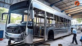 Man Transforms Destroyed Bus into Luxury Coach | Start to Finish Build by 
