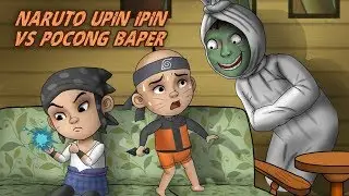 Naruto Upin Ipin Vs Pocong Ghost - Funny Cartoon, Ghost Cartoon