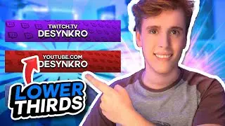 FREE Lower Thirds for YouTube Videos and Live Streams + FREE TEMPLATE