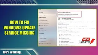 Easy Fix Windows Update Service Missing Issue 2023 | Update Service missing | Windows Update Service