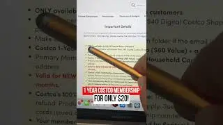1 Year Costco Membership for just $20