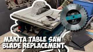 Makita Table Saw How to Replace Blade  - Home Depot Rental