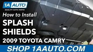 How to Replace Front Lower Engine Splash Shields 07-10 Toyota Camry