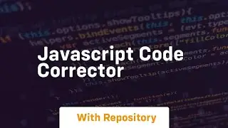 javascript code corrector