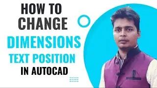 How to change dimensions text position in AutoCAD !