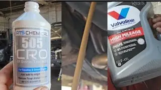 505 CRO Oil Treatment - Does It Work?! Let's See - Valvoline High Mileage Oil Going in - Milk Color