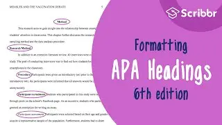 Formatting APA Headings and Subheadings (6th Edition) | Scribbr 🎓