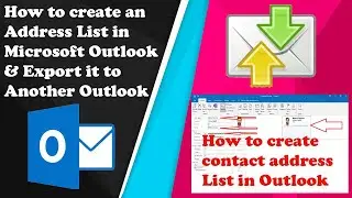 How to create an Address List in Microsoft Outlook & Export it to another Outlook account