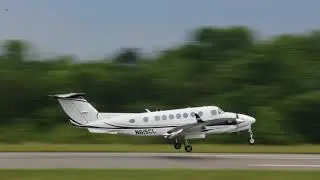 FltPlan.com King Air 350 Landing at Hickory Regional Airport  (5-24-18)