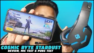 Cosmic byte Stardust Review, Mic Test & PUBG Test | Gaming Headphones under 1000