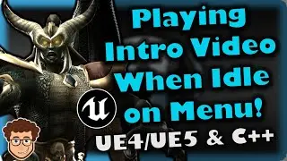 Idle Menu Videos | How To Make YOUR OWN Fighting Game | UE4/UE5 & C++ Tutorial, Part 174