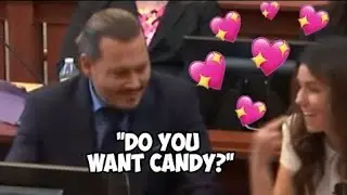 Johnny Depp Treats Camille Vasquez to Candy 🍬 #JohnnyDepp #AmberHeard