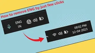How to remove ENG button from taskbar by just few clicks