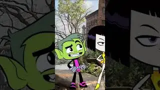 Teen Titans GO transforms into FNAF Horror characters SETC #teentitansgo #fnaf #thelastofus #shorts