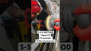 Removing car scratches with the “5-5-5” method!