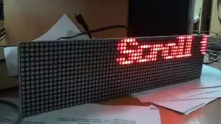 HUB08 - Testing led matrix with HUB08 protocol: font effects