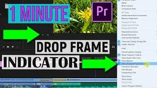 ADOBE PREMIERE PRO 2020 | HOW TO TURN ON/OFF DROP FRAME INDICATOR