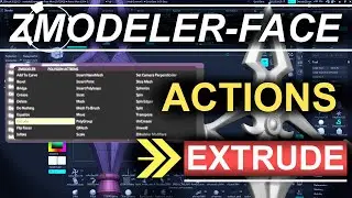 ZBrush - ZModeler Polygon(Actions) - Extrude