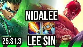 NIDALEE vs LEE SIN (JGL) | 3/0/4, 68% winrate | KR Master | 25.S1.3