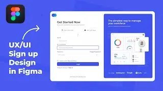 Sign Up Page Design  | Figma UI UX Design Tutorial