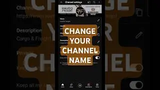 Easily change your YouTube channel name