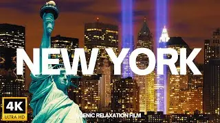 New York 4K UHD - Calming Music for Stress Relief - Relaxing Background Music