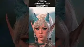 Cute Tiefling #charactercreation in Baldur's Gate 3