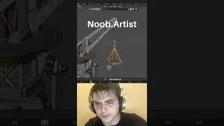 Noob vs Pro artist: animating a crane #blendertutorial #blender #blendercommunity #blender3d #b3d