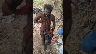 word of God is real, watch a mad man praying for people in the bush