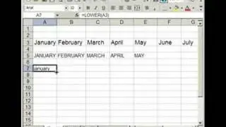 How to make text cells all lower case or upper case in Excel