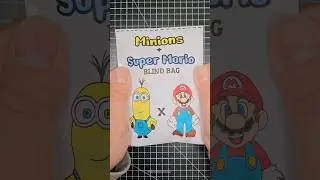 Minions x Super Mario paper blind bag unboxing👻