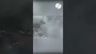 Момент удара иранской ракеты по жилому кварталу в израильском городе Ришон-ле-Цион