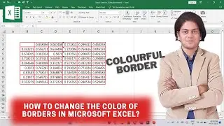 How to Change the Color of Borders in Microsoft Excel? #exceltutorial