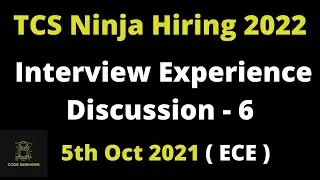 ECE - TCS (NQT) Ninja Interview Experience 2022 Batch | TR+MR+HR Questions discussed | 5th Oct 2021