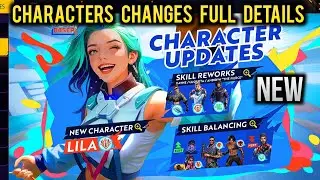 OB46 All Character Changes - Free Fire New Update | Character Ability Adjustment