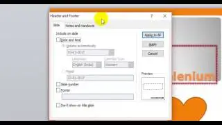 How to add page or slide numbers in Microsoft powerpoint